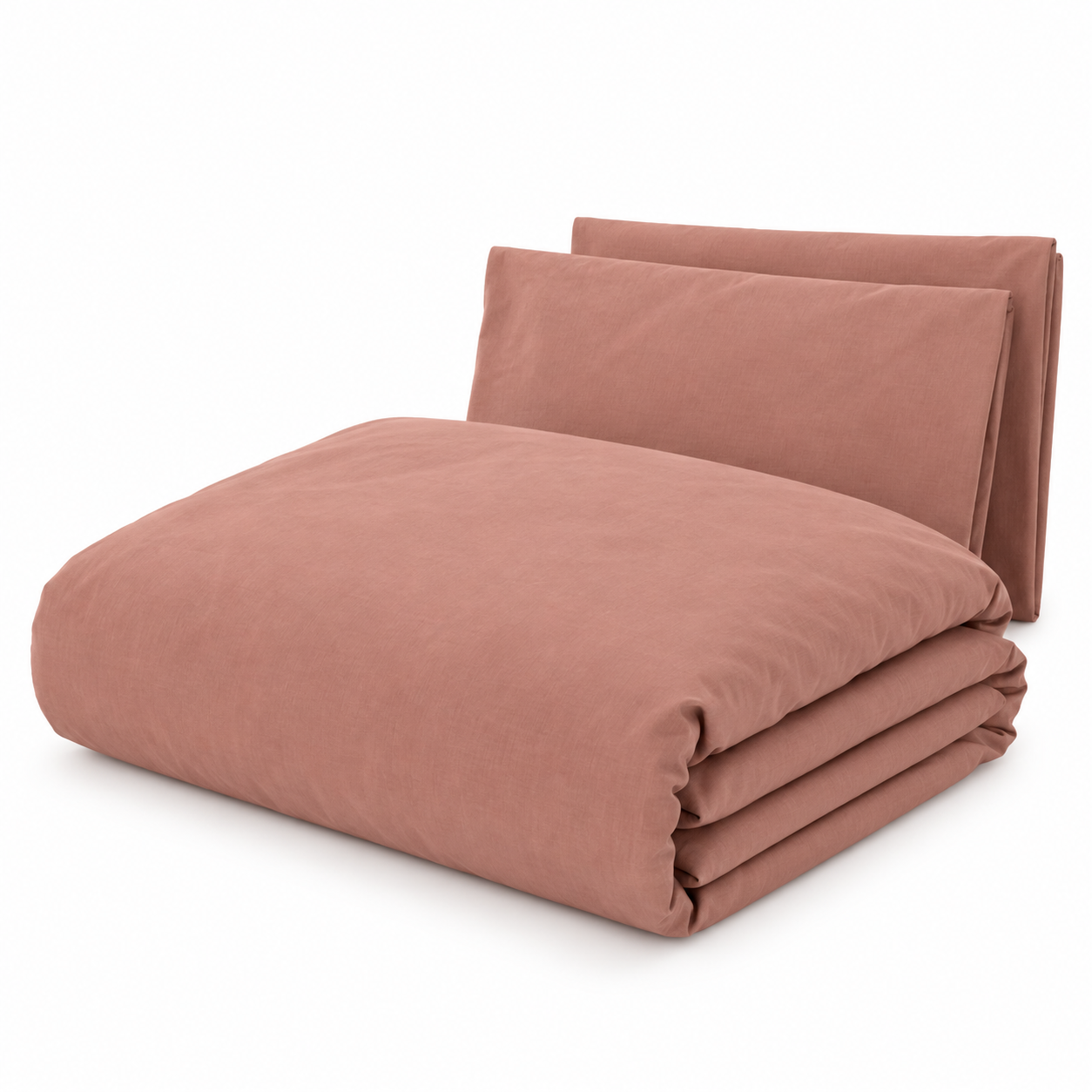 100% Cotton Duvet Cover Set – Dusty Pink