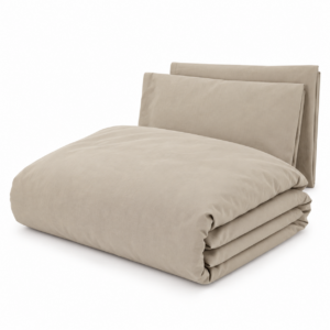 100% Cotton Duvet Cover Set - Dusty Sand