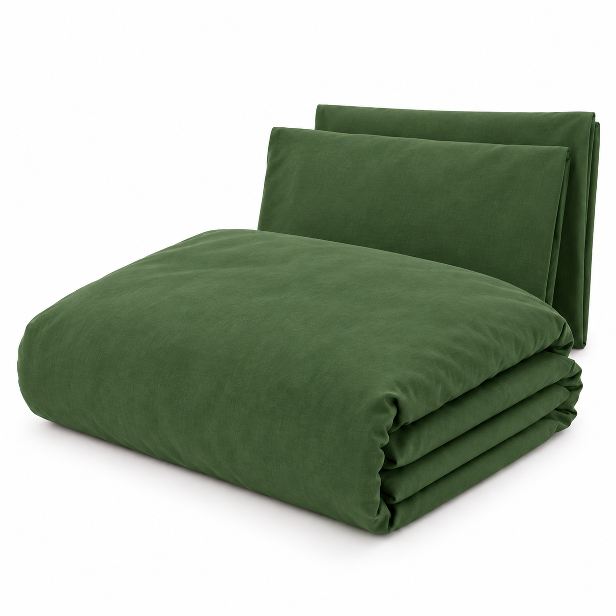 100% Cotton Duvet Cover Set - Moss Green