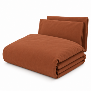100% Cotton Duvet Cover Set - Warm Terracotta